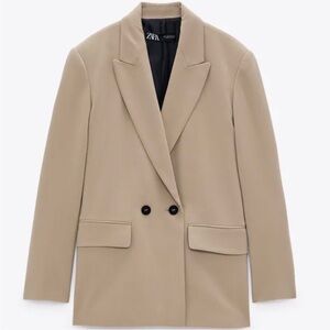 Zara Beige Over Sized Blazer